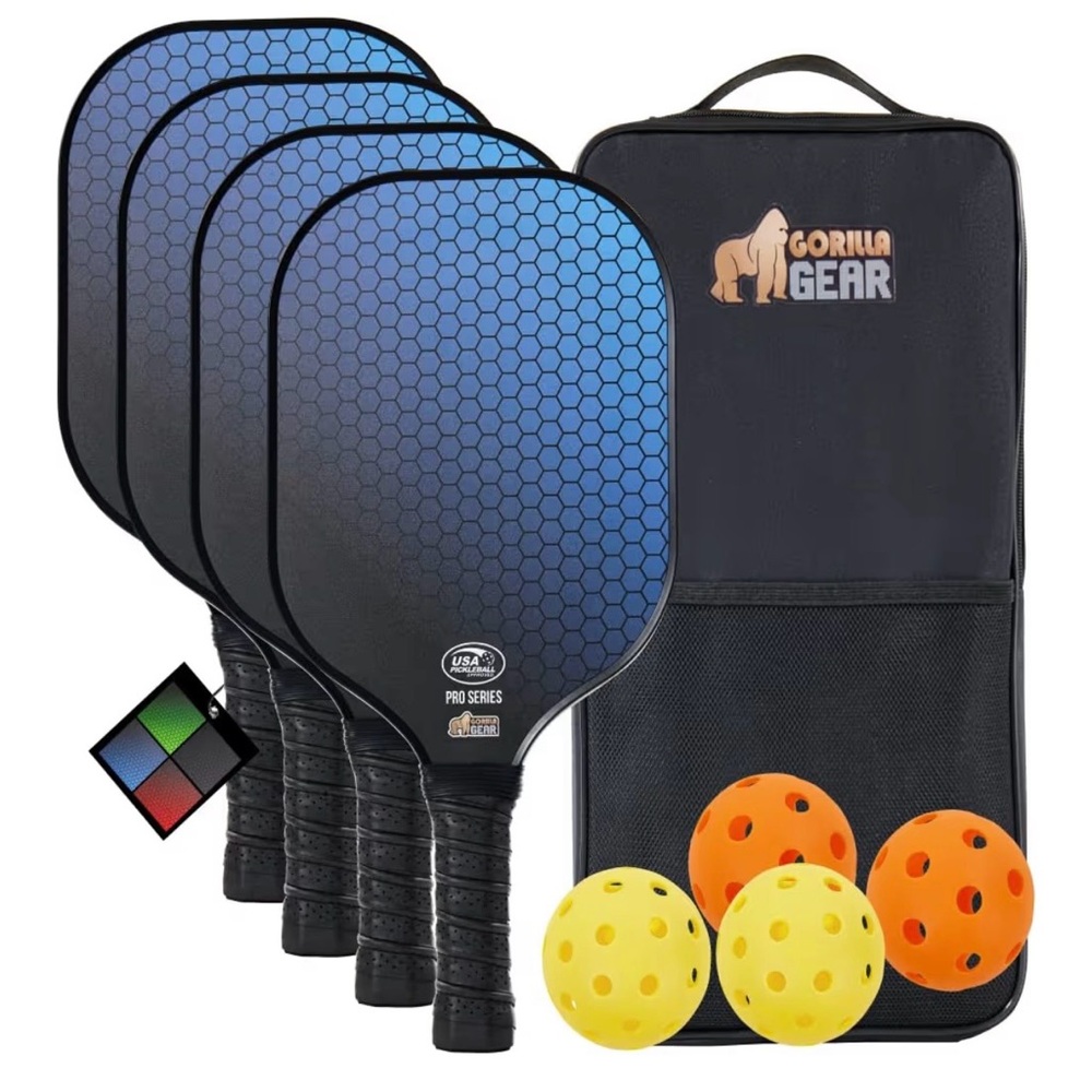 Gorilla Gear USAPA Approved Pickleball Starter Set, bags & balls NWT
